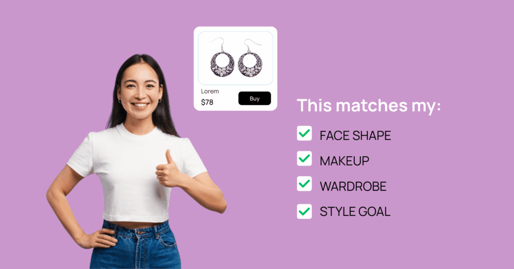 AI fashion stylist boosting confidence for online shoppers.