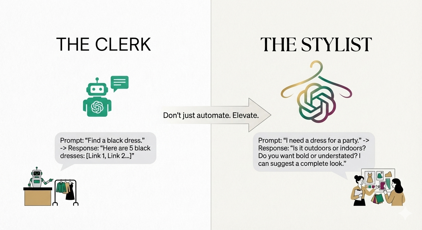 generic agent vs. stylist agent for shopify fashion stores